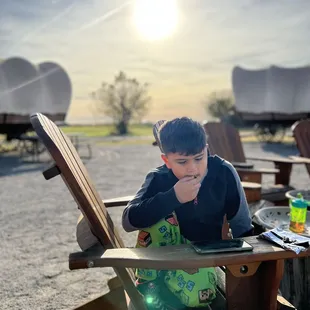 Morning breakfast by our Wagon