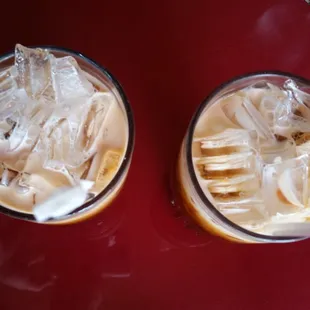 Thai Iced teas - they were huge!