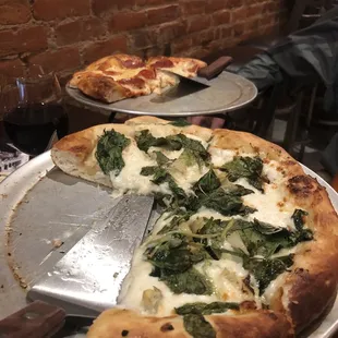 Spinach and artichoke pizza. A must try!