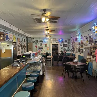 the interior of a restaurant