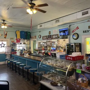 the interior of a restaurant
