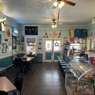 the interior of a restaurant
