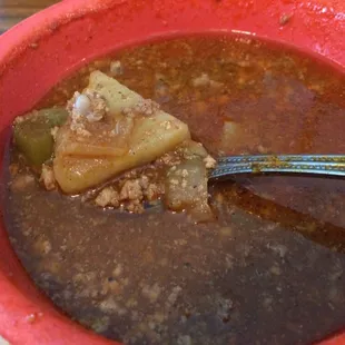 Delicious beef chili stew