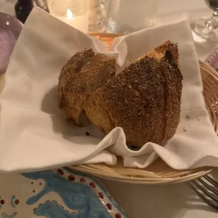 Complimentary bread and butter