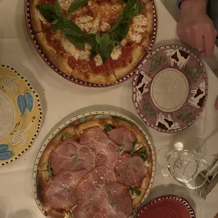 margherita pizza &amp; Ham pizza