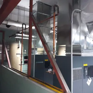 Piping for compressed air post office