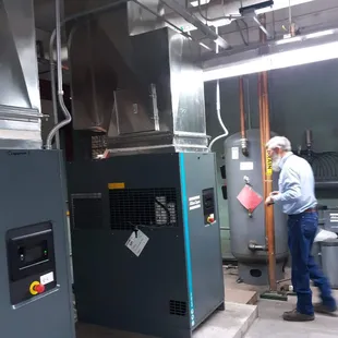 Atlas copco and duct work United states post office