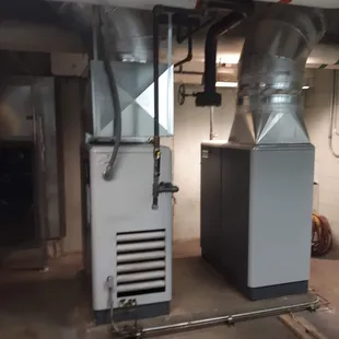 Duct work atlas copco compressors