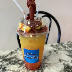 I ordered a Mangoneada. Super delicious and refreshing. Will be returning.