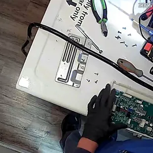 That's the motherboard that he "didn't install" on the 1st day