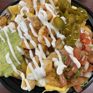 Shrimp Super Nachos