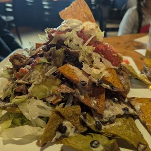 Pull pork nachos