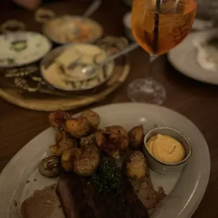 Steak and Crispy potatoes