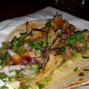 New Pork tacos at Ortliebs! Holy yum! $1.50 during happy hour.