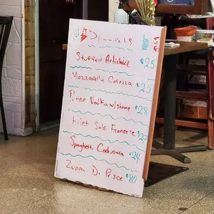 a sign for a restaurant