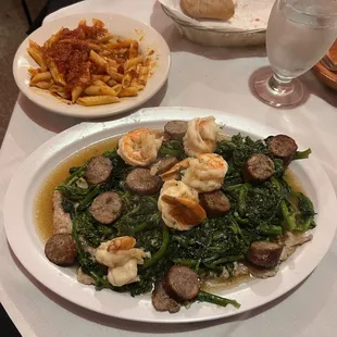 Veal Gitano with side pasta