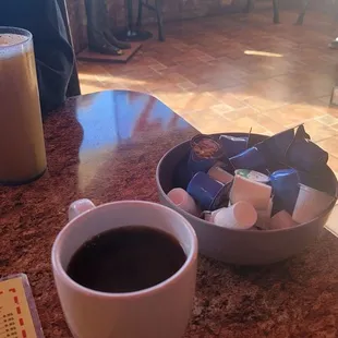 Coffee and juice