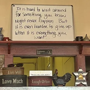 Every day there is a unique saying here on the community board