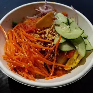 a bowl of food