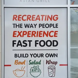 a sign for a fast food restaurant