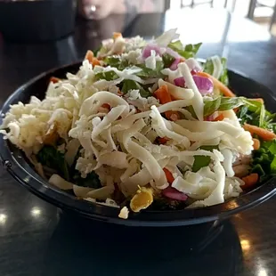 a bowl of food