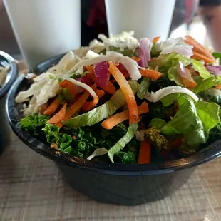 a bowl of salad