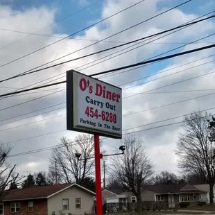 a sign for a restaurant