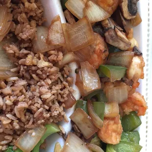 Yum, Shrimp Veggie Rice Bowl~