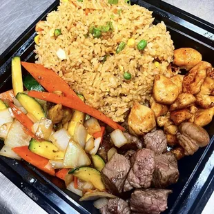 New york steak &amp; chicken plate lunch togo super yummy