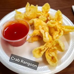 Crab Rangoon w/ sweet and sour sauce
