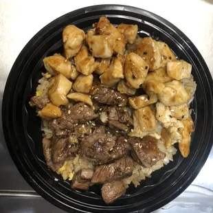Steak &amp; Chicken Bowls (no vegetables)
