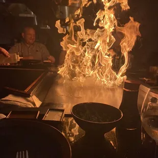 Hibachi cooking at its finest
