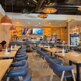 Dining area: Very spacious, clean, welcoming and reminiscent of high dining with minimalistic ramen bar accenting.