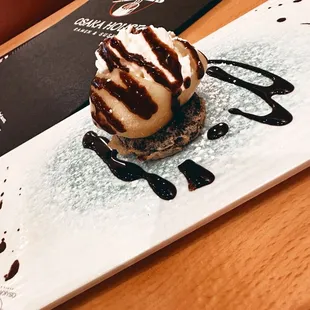 Fried Oreo and ice cream delicious