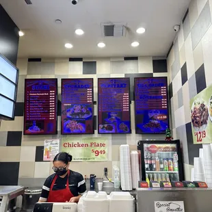a man working at a fast food restaurant