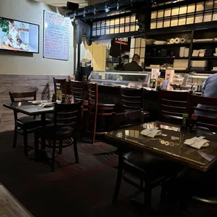 Sushi bar.