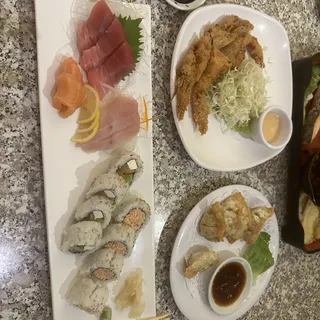 Sashimi and Roll Combo