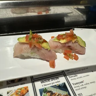 Thai Hamachi Nigiri Sushi
