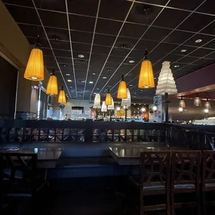 the interior of a restaurant
