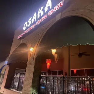 outside