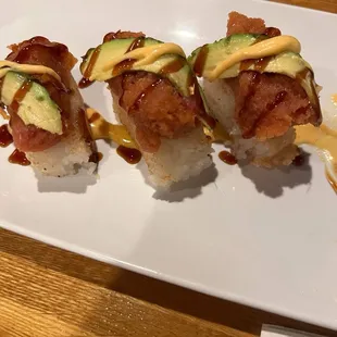 Spicy Tuna Rice Crispy Treats