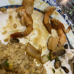 Undercooked shrimp YUCK!