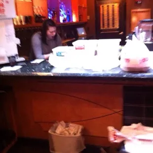 The shame! I recommend this place to family and this is how you repay me? My "Compadre" has to wait for his food (pictured)?