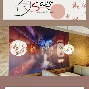 the interior of the restaurant