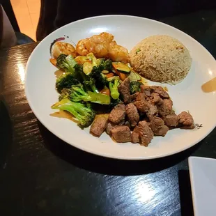 Steak and shrimp dinner