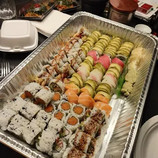 We ordered takeout from Osaka to let our Happy(fil) try sushi for the first time. He is now a sushi lover