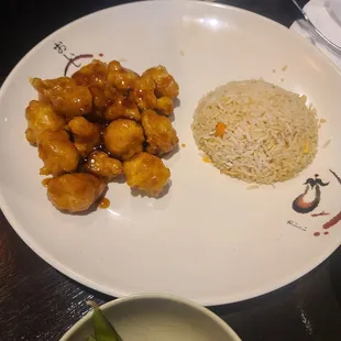 Orange chicken fried rice