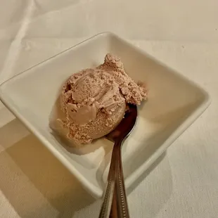 Red bean ice cream.