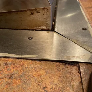 Grease build up and old food build up.