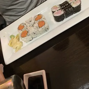 4. Yellowtail 3. Spicy Tuna